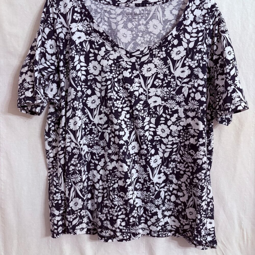 Blue Floral Tee Lane Bryant